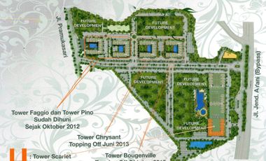 Sewa nyaman untuk jangka panjang! Studio furnished Green Pramuka Mall, fasilitas lengkap, dan lingkungan nyaman