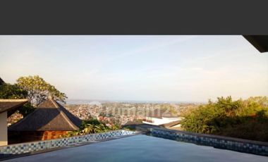 For Lease Monthly or Yearly Luxury Modern Villa With Big Stunning Pool And Sea View 3 Floor In Goa Gong, Jimbaran.