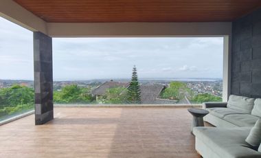 For Lease Monthly or Yearly Luxury Modern Villa With Big Stunning Pool And Sea View 3 Floor In Goa Gong, Jimbaran.