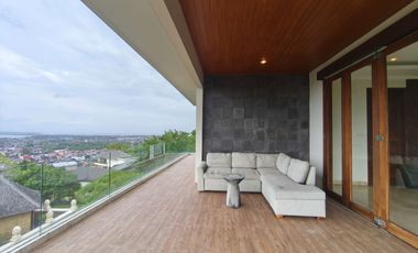 For Lease Monthly or Yearly Luxury Modern Villa With Big Stunning Pool And Sea View 3 Floor In Goa Gong, Jimbaran.