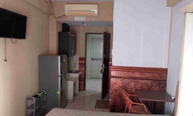dijual BU apartemen Sunter park view, Type studio furnished lantai rendah luas 22m2