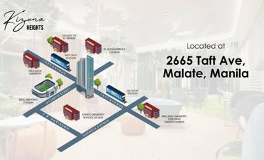 Condo For Sale in PASAY City. TAFT ave. near DE LA SALLE University, and LRT Vito Cruz.