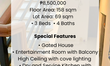 Brookside Subdivision Newly Built 3-Storey House and Lot 3-Bedroom for Sale in Cainta, Rizal