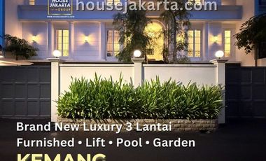 Luxury House for Sale in Kemang | Brand New, Private Pool & Lift . Fully Furnished