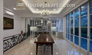 Luxury House for Sale in Kemang | Brand New, Private Pool & Lift . Fully Furnished