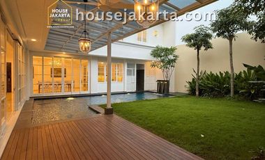 Luxury House for Sale in Kemang | Brand New, Private Pool & Lift . Fully Furnished