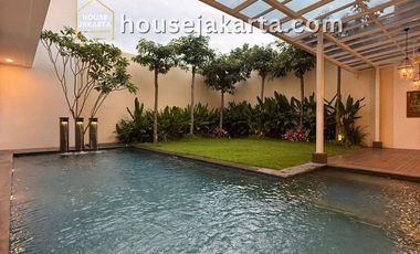 Luxury House for Sale in Kemang | Brand New, Private Pool & Lift . Fully Furnished