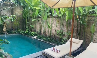 DIJUAL VILLA WITH RICEFIELD AND JUNGLE VIEW