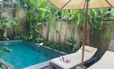 DIJUAL VILLA WITH RICEFIELD AND JUNGLE VIEW