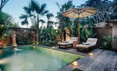 DIJUAL VILLA WITH RICEFIELD AND JUNGLE VIEW