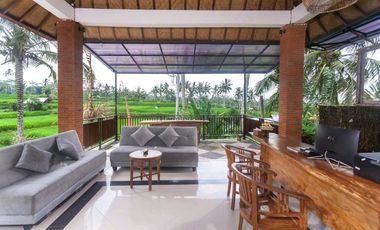 DIJUAL VILLA & RESORT WITH RICE FIELD VIEW UBUD