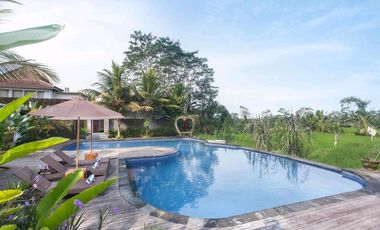 DIJUAL VILLA & RESORT WITH RICE FIELD VIEW UBUD