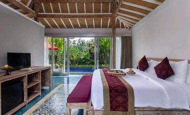 DIJUAL VILLA & RESORT WITH RICE FIELD VIEW UBUD