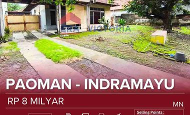 Rumah dg Halaman Luas (953m2) di jalan poros  Indramayu,cocok untuk usaha Kuliner, Resto, Kantor, Bsngkel ..