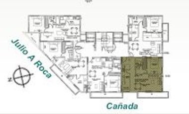 Se Alquila Dpto 1 Dorm. sobre Cañada –piscina