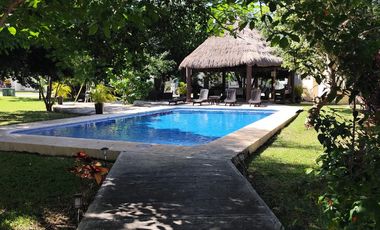 EN VENTA CASA DE DOS RECAMARAS CON ALBERCA EN AREA COMUN EN RESIDENCIAL MALLORCA.