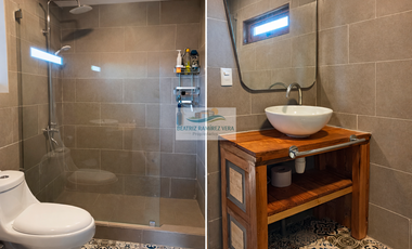 Casa en condominio con vista despejada, terrazas y 3 dormitorios