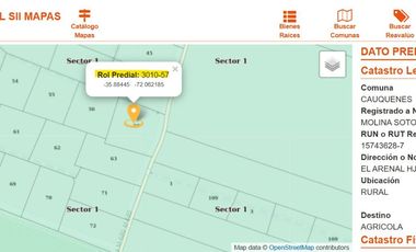 🏞️ ¡Parcela en Venta – Cauquenes! ROL PROPIO -CERCADA DENTRO DE CONDOMINIO