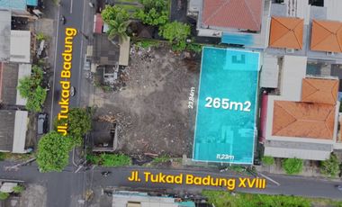 LAHAN di Jalan Tukad Badung - Renon