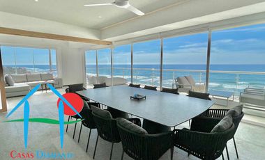 Departamento de playa en renta vacacional con terraza y vista al mar