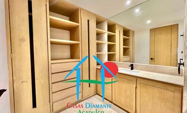 Departamento de playa en renta vacacional con terraza y vista al mar