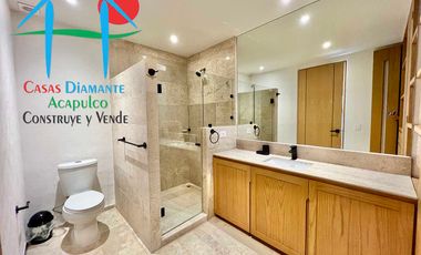 Departamento de playa en renta vacacional con terraza y vista al mar