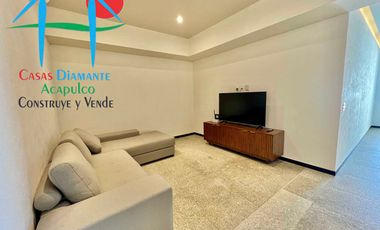 Departamento de playa en renta vacacional con terraza y vista al mar