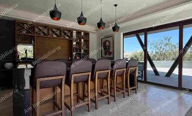 Hermosa casa amueblada en renta en privada Club de Golf La Loma, San Luis Potosí.