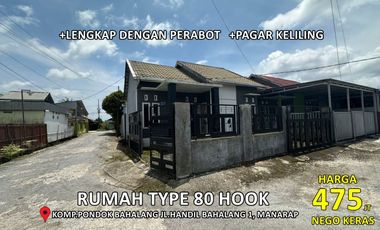 rumah type 80/135m2 HOOK di pondok Bahalang Manarap