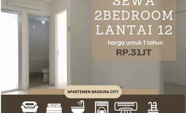 sewa 2kamar unfurnished dekat mall apartemen bassura city