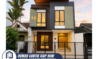 TURUN HARGA!! RUMAH BARU 2 LANTAI FASAD MODERN CONTEMPORER LOKASI SANGAT STRATEGIS DI NUSA LOKA BSD CITY (HRB193)
