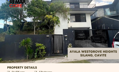 FOR SALE / FOR LEASE: 5BR Modern House in Ayala Westgrove Heights, Silang, Cavite