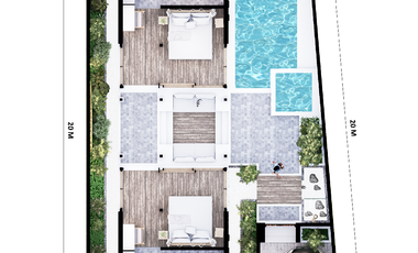 lavana villa wooden teak mix modern style