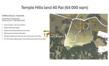 Spacious 40-Rai Land Plot Prime Location in Hua Hin  – Perfect for Residential Development - Minutes From Hua Hin Beach