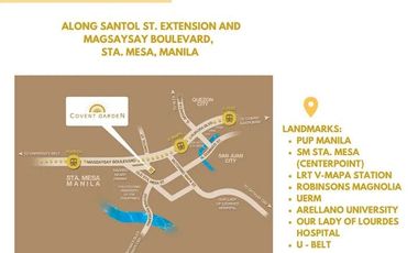 Just Re-Opened! Fresh RFO Bi-Level Units at Covent Garden – 1 Bedroom Condo in Sta. Mesa, Metro Manila near UBelt.