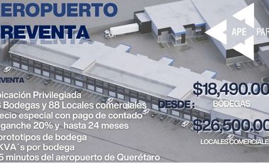 Bodega Industrial Desde 245 m² con Andén – Zona Aeropuerto Qro  $5,028,355