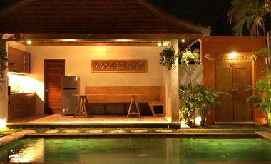 Disewakan villa di area denpasar Pemogan dengan view sawah
