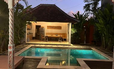 Disewakan villa di area denpasar Pemogan dengan view sawah
