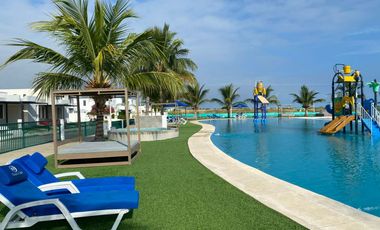 VENTA CASA DE PLAYA AMOBLADA PUNTA BLANCA SANTA ELENA 3 DORMITORIOS .