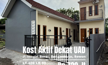 jual Kost 6 kamar dekat UAD, ATEKA jl Imogiri barat
