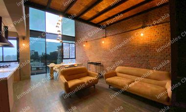 Penthouse de lujo, de 3 niveles, Terraza privada, estilo neoyorquino, departamento de lujo atrás de Walmart Express Zavaleta.