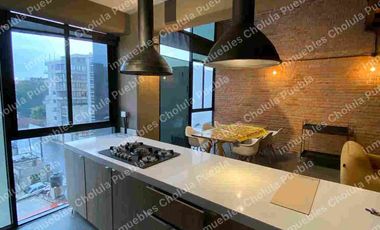 Penthouse de lujo, de 3 niveles, Terraza privada, estilo neoyorquino, departamento de lujo atrás de Walmart Express Zavaleta.
