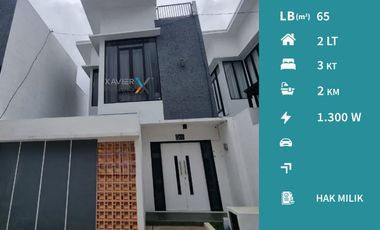 Dijual Rumah Villa Cantik 2 Lantai di Griya Aswattha Beji Batu