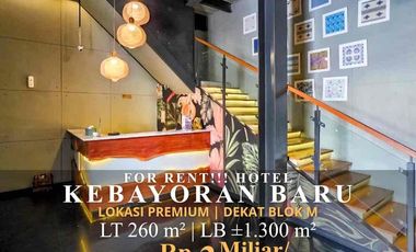 DISEWAKAN HOTEL BINTANG 3 DI KEBAYORAN BARU
