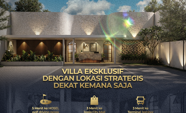 BHATARA PRIVATE VILLA 10 minutes to TUGU JOGJA - Exclusive 2-Storey Residence & Flat income ± Rp. 7 million / month