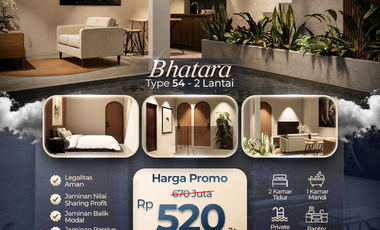 BHATARA PRIVATE VILLA 10 minutes to TUGU JOGJA - Exclusive 2-Storey Residence & Flat income ± Rp. 7 million / month