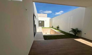 casa de una planta en privada residencial con amenidades y seguridad conkal norte merida yucatan
