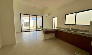 casa de una planta en privada residencial con amenidades y seguridad conkal norte merida yucatan