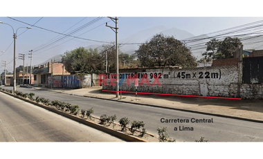 Terreno En Venta Ubicado En Una Esquina Con Dos Frentes En La Urb. Sta María De Chosica.