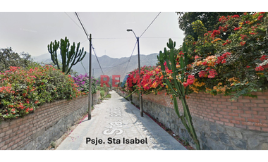 Terreno En Venta Ubicado En Una Esquina Con Dos Frentes En La Urb. Sta María De Chosica.